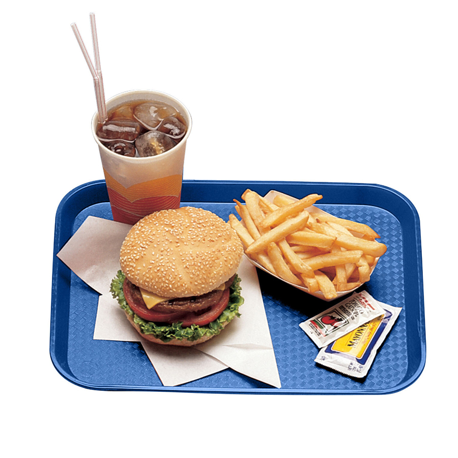 Cambro Fast Food Plastic Blue Rectangular Tray 34.5x26.5cm