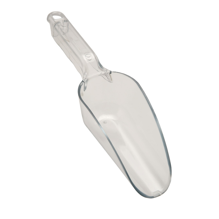 Polycarbonate Clear Ice Scoop With Ergonomical Handle 12oz
