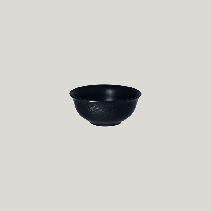 Rak Karbon Vitrified Porcelain Black Round Bowl 10x5cm 16cl
