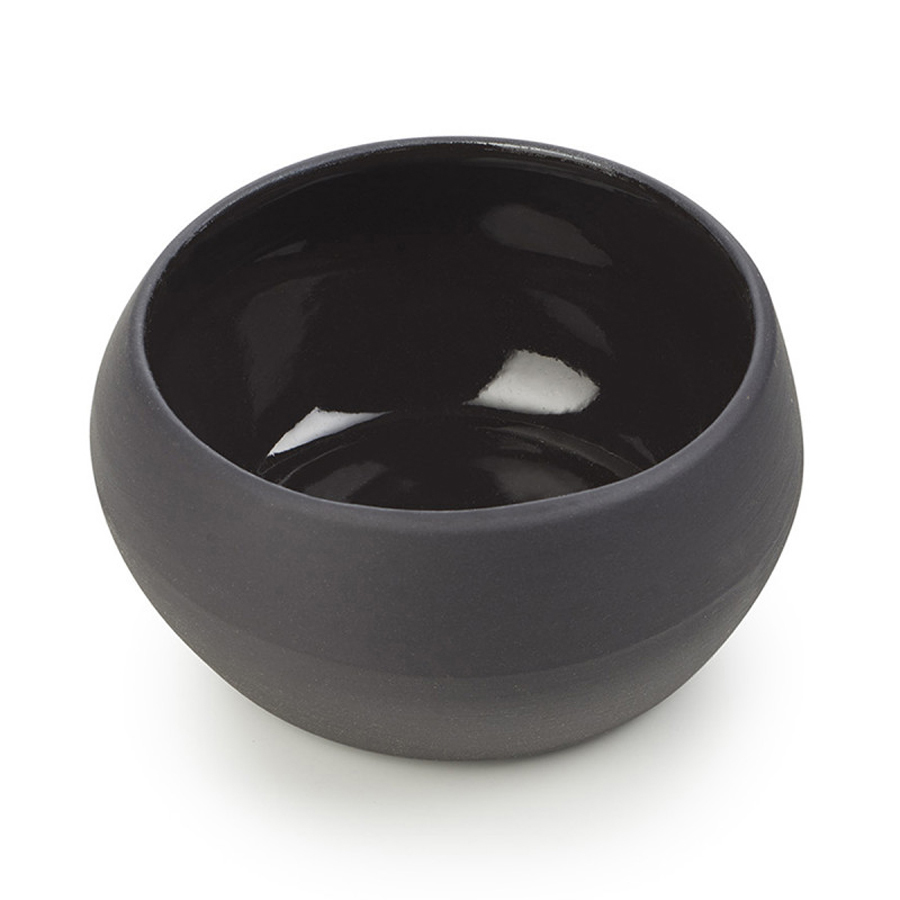 Revol Solstice Ceramic Black Moon Round Bowl 12.6x5.6cm 40cl