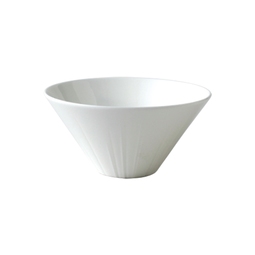 Nikko Halo Bone China White Round Conical Bowl 11cm