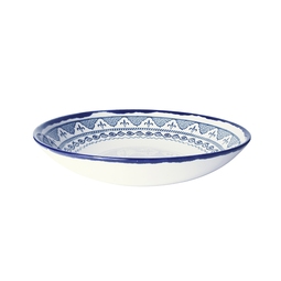 Dudson Harvest Mediterranean Moresque Vitrified Stoneware Blue Round Coupe Bowl 24.8cm