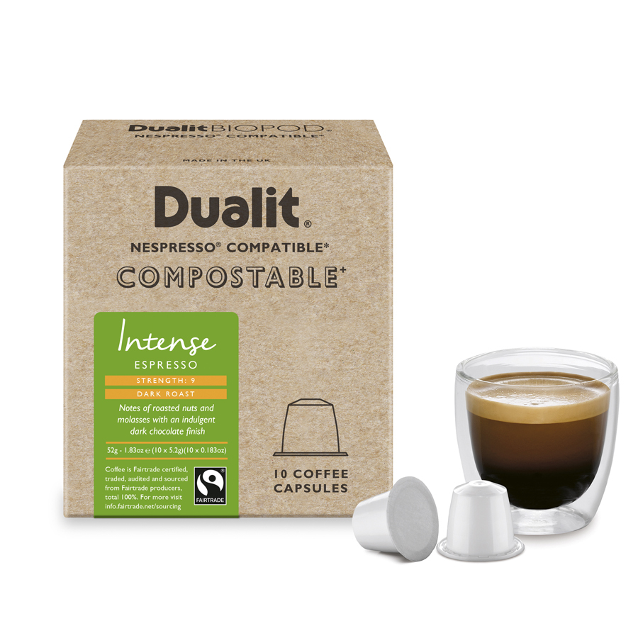 Dualit Compostable Capsules 15836 Espresso-Carton140