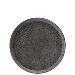 Utopia Nocturne Stoneware Grey Round Coupe Plate 22cm