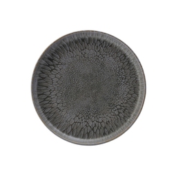 Utopia Nocturne Stoneware Grey Round Coupe Plate 17.5cm