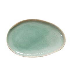 Jars Wabi Stoneware Vert Oval Plate 24x16cm