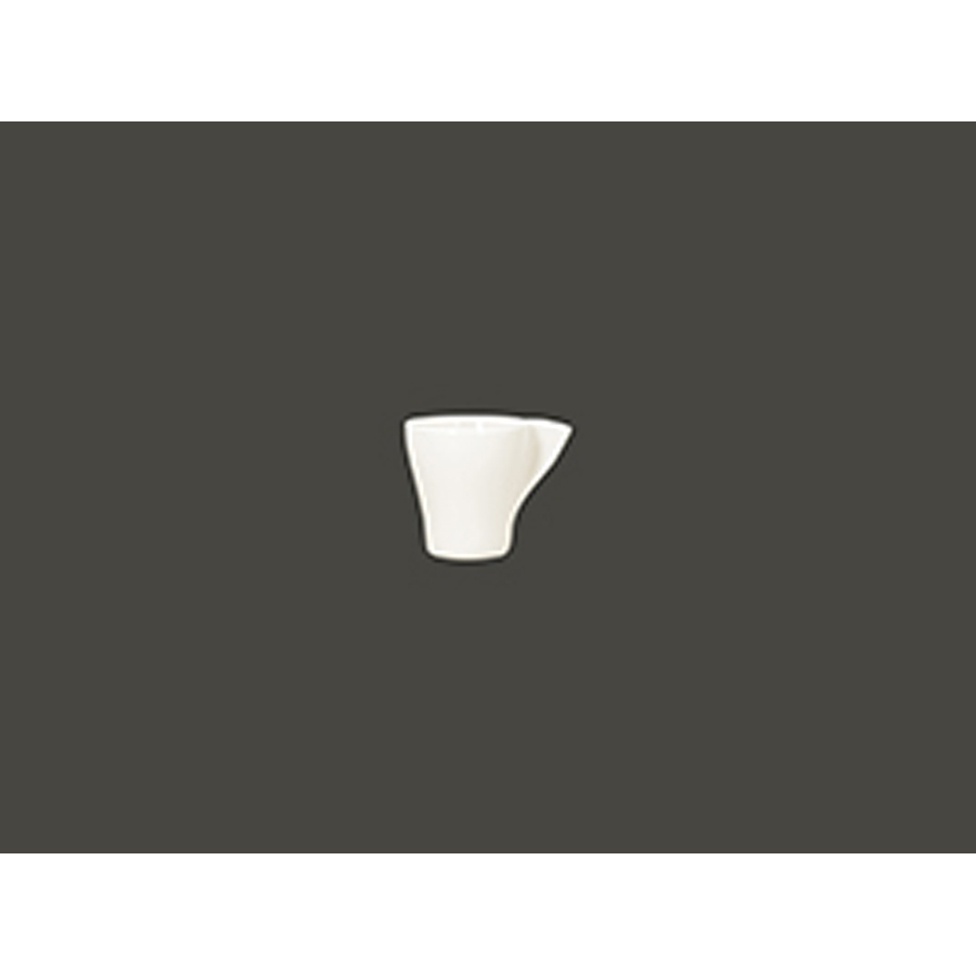 Rak Swirls Vitrified Porcelain White Espresso Cup 7cl