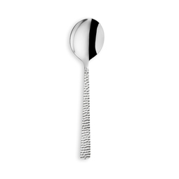 Amefa Hammered 18/0 Stainless Steel Soup Spoon