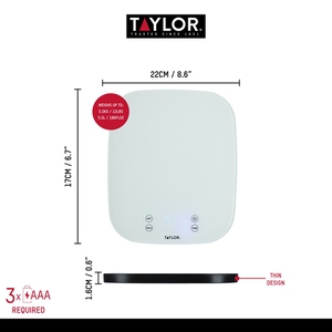 Taylor Pro Waterproof Digital Dual 14Kg Scale