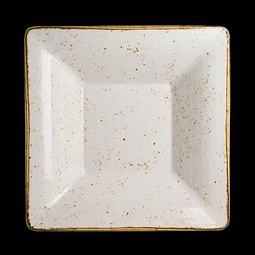 Steelite Craft White Melamine Square Pebble Bowl 34.3cm