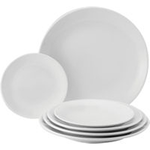 Utopia Titan Porcelain White Round Coupe Plate 28cm 11 Inch