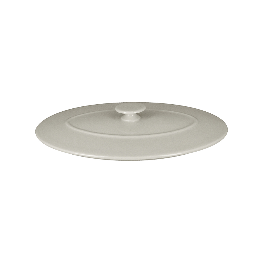 Rak Chef's Fusion Vitrified Porcelain White Oval Platter Lid 26x17.5cm