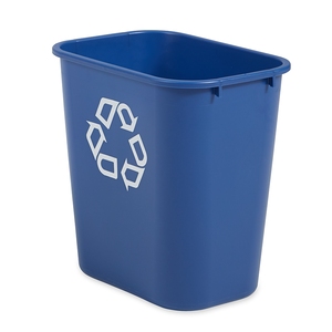 Rubbermaid Recycling Waste Bin Blue 26.6ltr