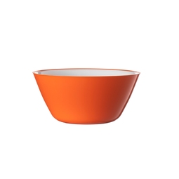 Orange & White 19cm Acrylic Display Bowl