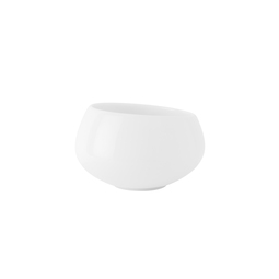 Guy Degrenne Gourmet Stoneware White Round Slanted Rim Bowl 7.3cm 7cl
