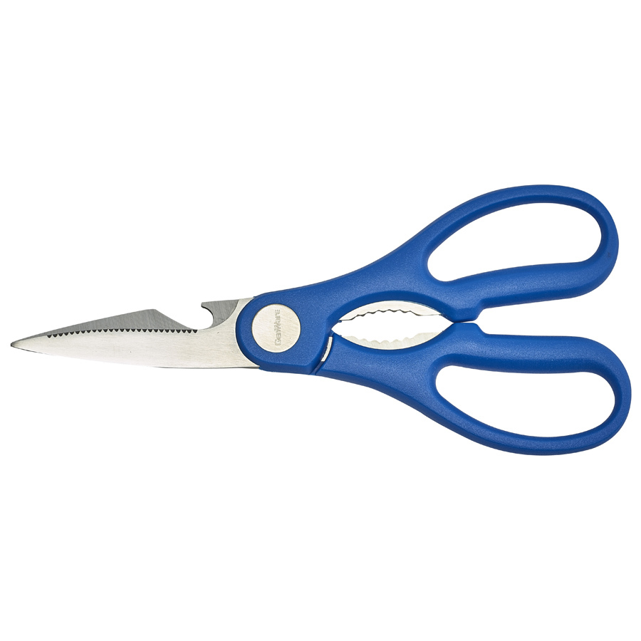 Genware Kitchen Scissors Stainless Steel 8in Blue
